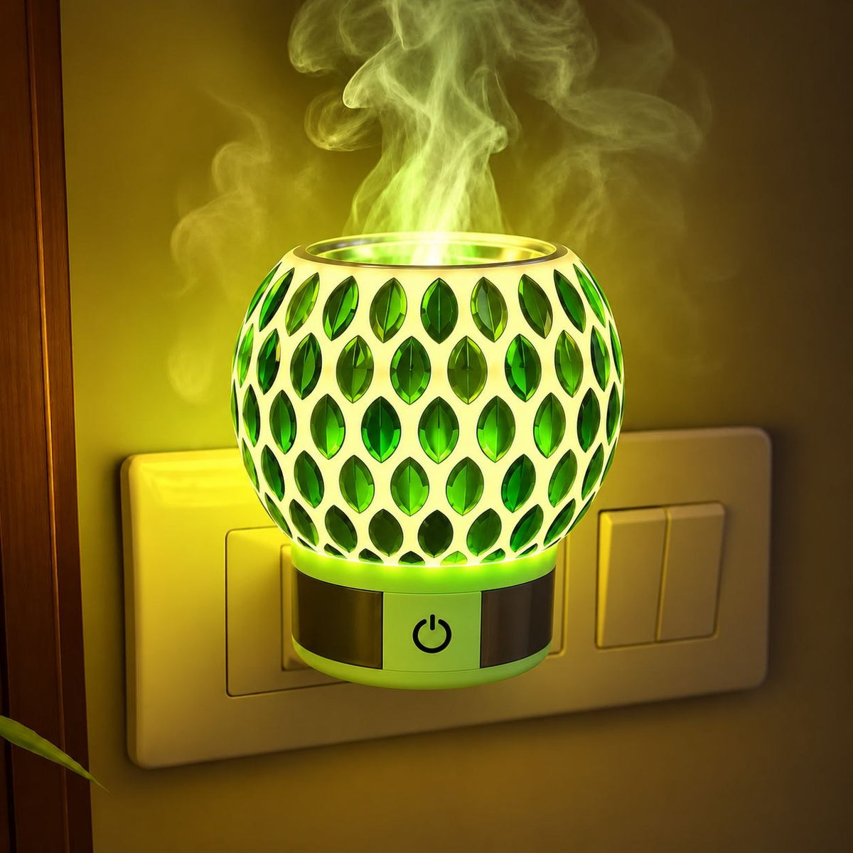 Wood, Stainless Steel Kapoor Dani Night Lamp
