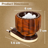 Wood, Stainless Steel Kapoor Dani Night Lamp
