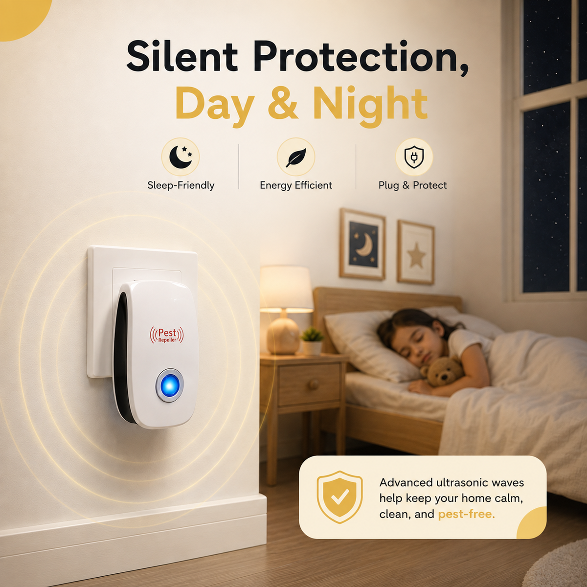 Pest Reject™ – Powerful Ultrasonic Pest Repeller(Buy 1 Get 1 Free)