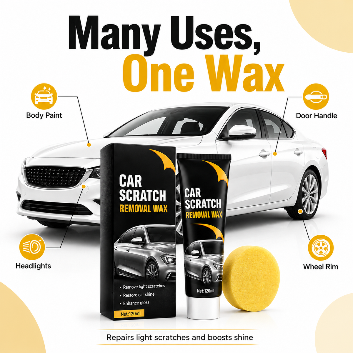 Car Scratch Removal Wax (Buy 1 Get 1 Free)