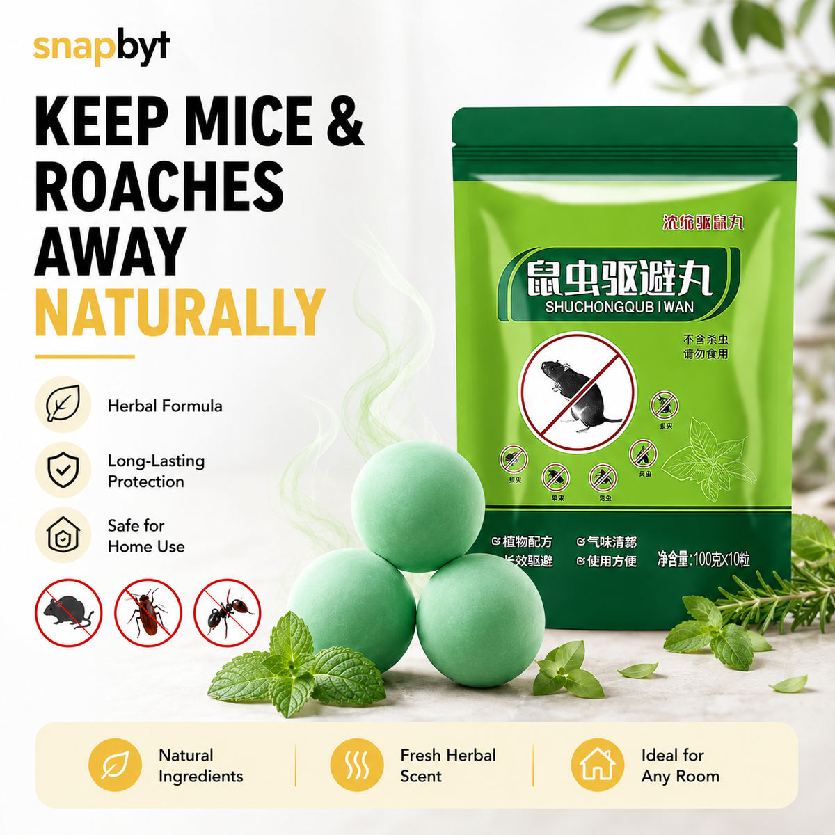Rat & Insect Repellent Balls (Pack Of 25)