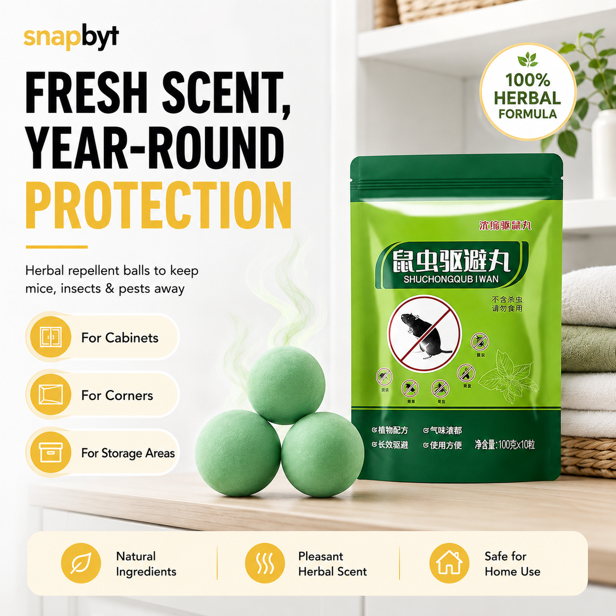 Rat & Insect Repellent Balls (Pack Of 25)