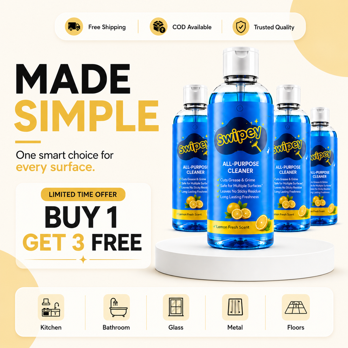 Multi-Purpose Cleaner All-in-One (Buy 1 Get 3 FREE)