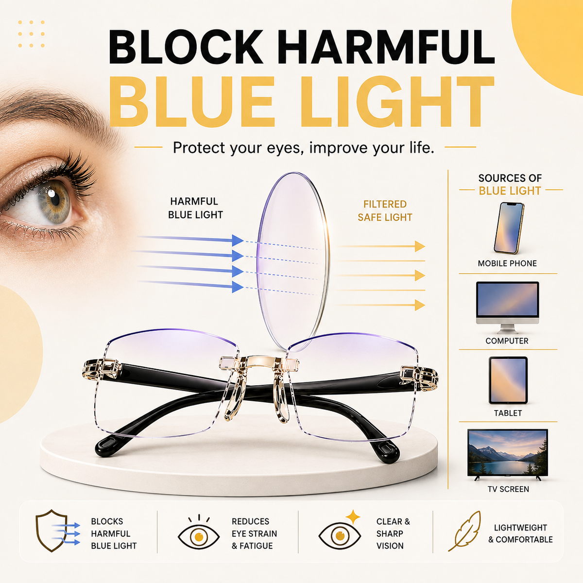 Daily Use Reading Glasses - Buy 1 Get 1 Free