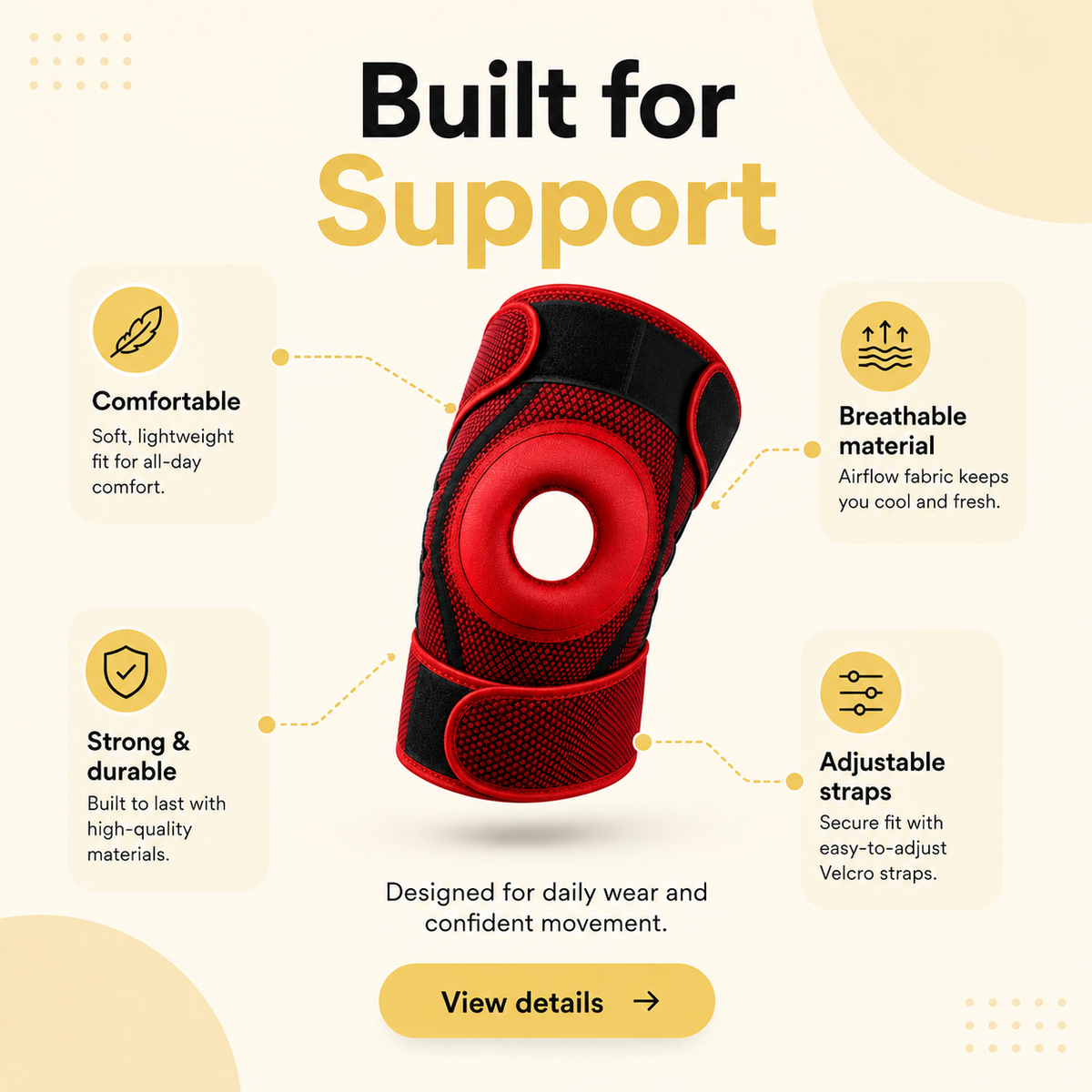 Silicon Knee Support For Pain Buy1 Get1 Free