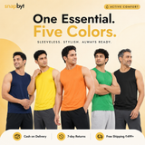 Pack Of 5 Sleeveless Vests For Men