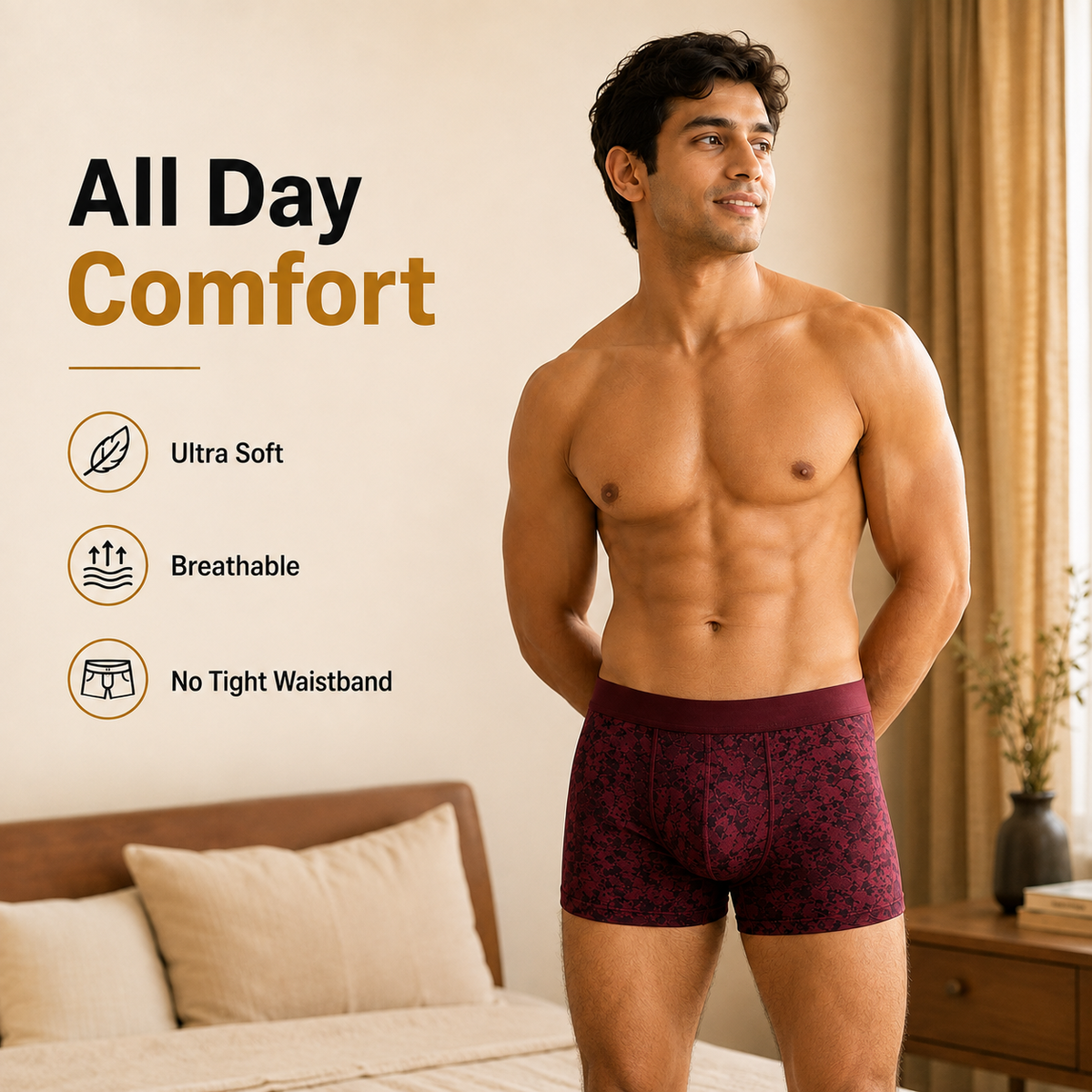 Men's Attractive Printed Underwears (Buy 1 Get 5 Free)