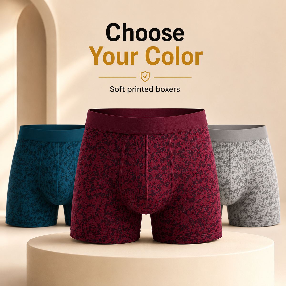 Men's Attractive Printed Underwears (Buy 1 Get 5 Free)