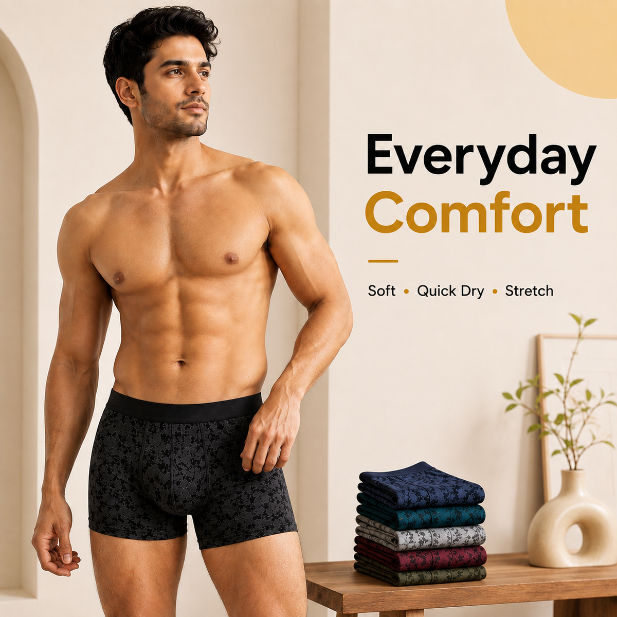 Men's Attractive Printed Underwears (Buy 1 Get 5 Free)