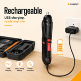46 PCS Rechargeable Cordless Drill & Screwdriver Kit