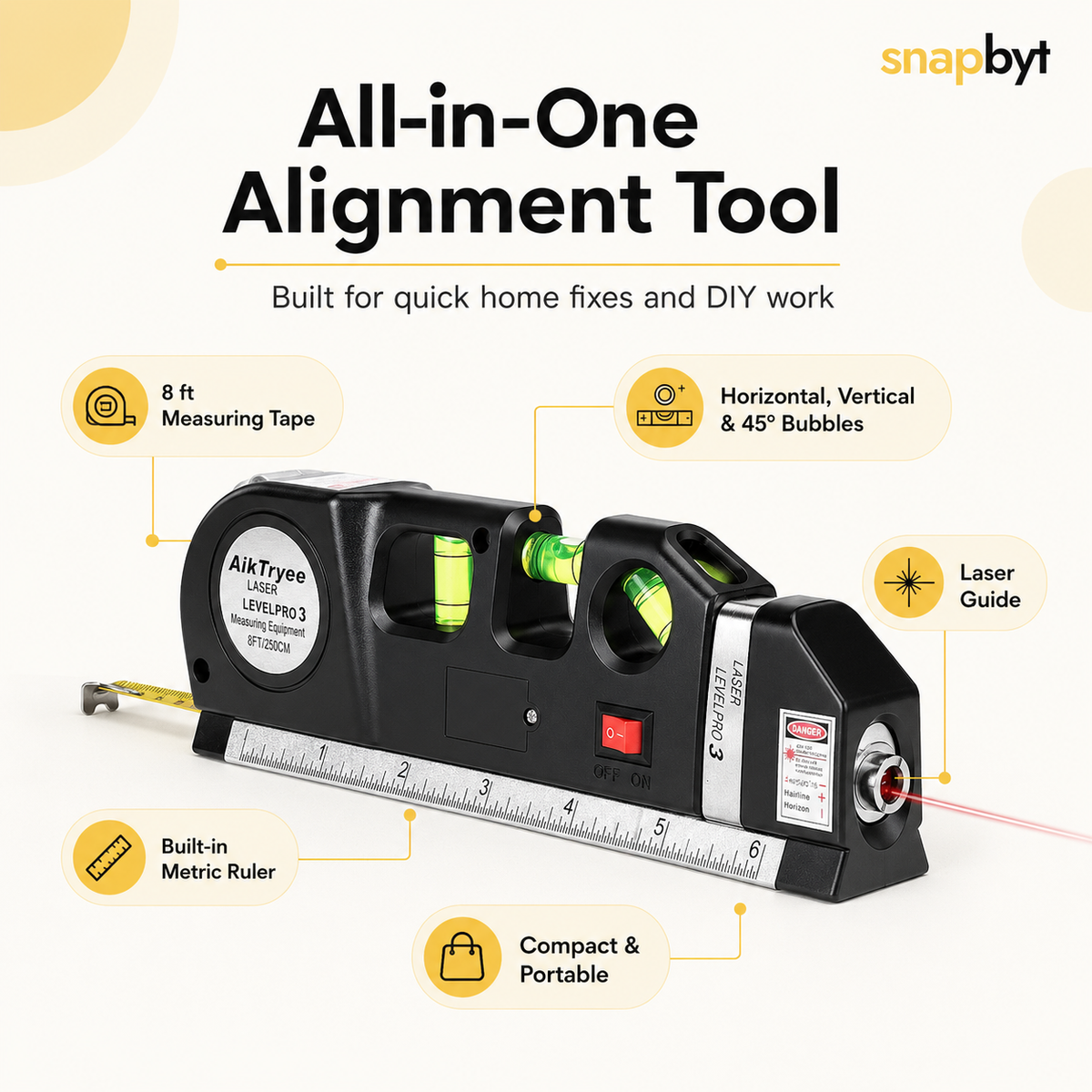 4 in 1 Multipurpose Laser Level Tool