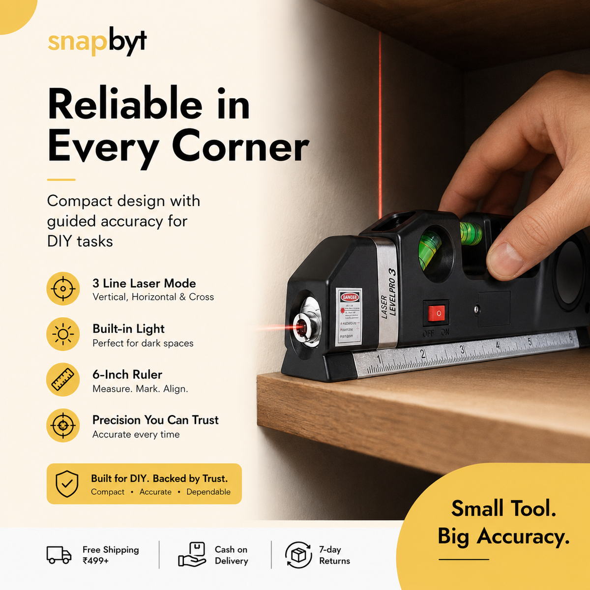 4 in 1 Multipurpose Laser Level Tool