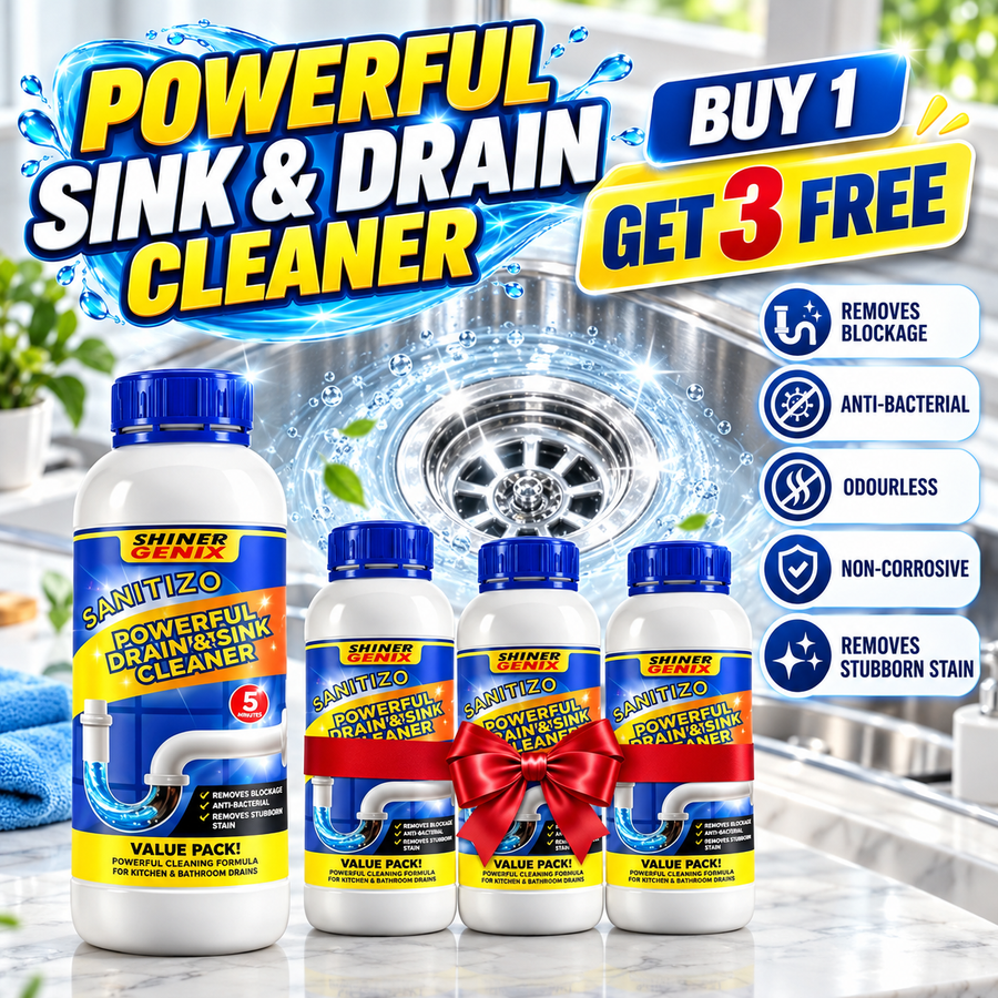 Sink & Drain Cleaning Solution – Buy 1 Get 3 FREE | Limited Offer