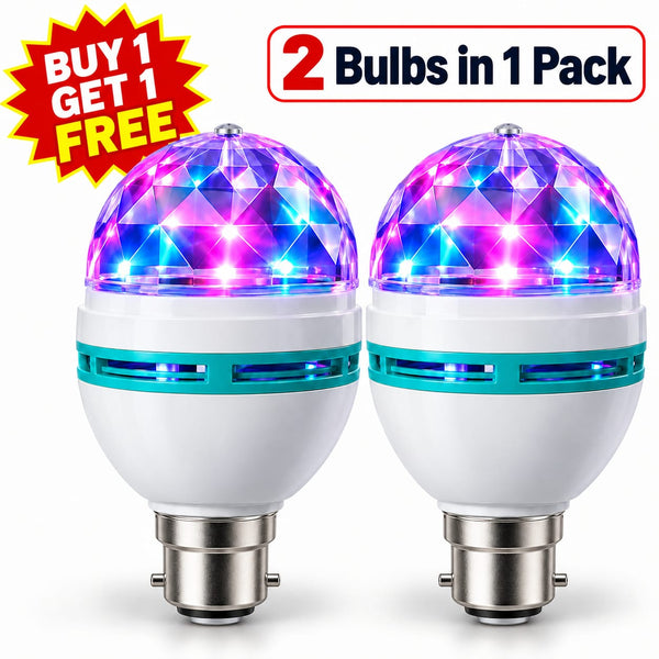 Snapbyt™ Rotating LED Bulb with Colorful Light (Buy 1 Get 1)