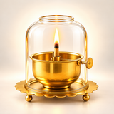 Akhand Jyoti Diya side view