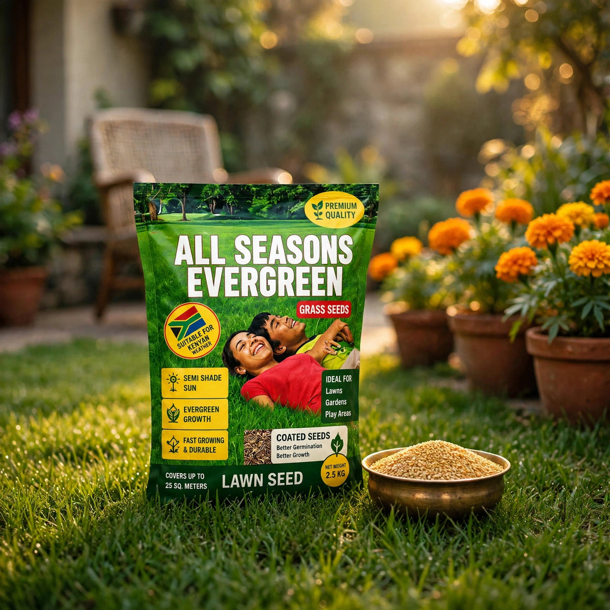 All Season Evergreen Grass Seeds (Buy 1 Get 1 Free)