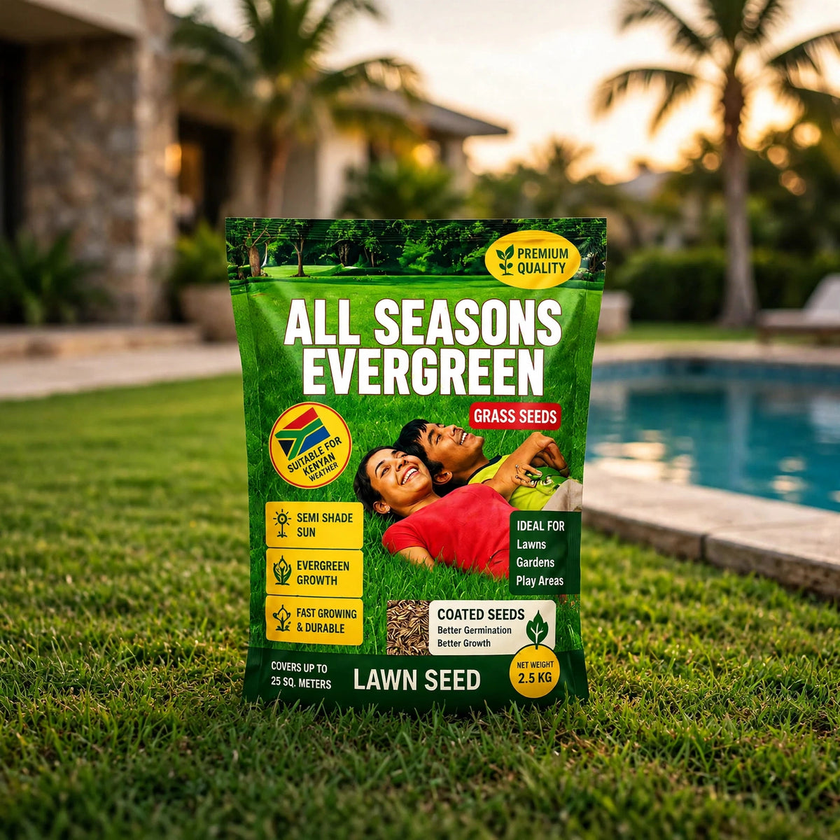All Season Evergreen Grass Seeds (Buy 1 Get 1 Free)